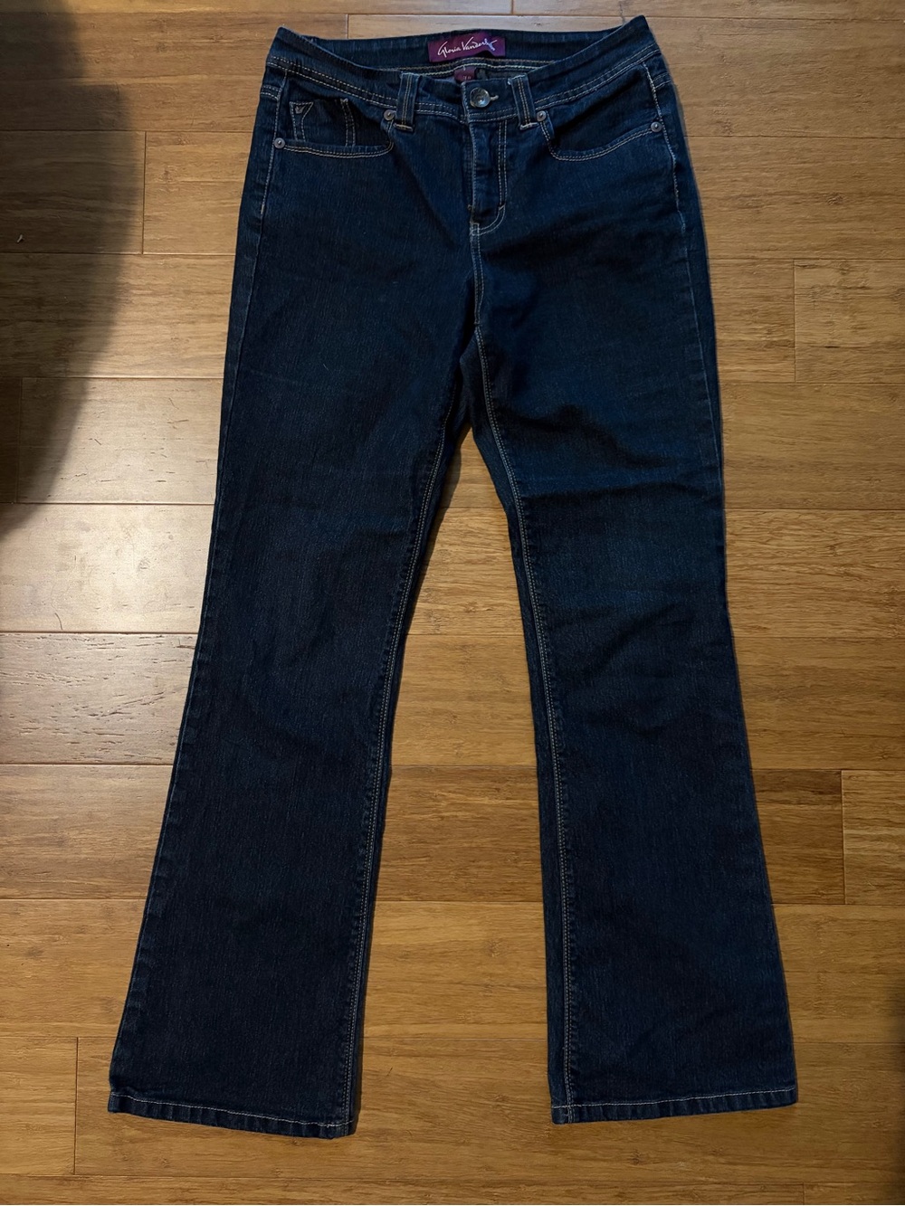Gloria Vanderbilt Dark Blue Wide Leg Jeans